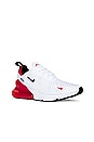 view 2 of 6 Air Max 270 Sneaker in White, Black, & University Red