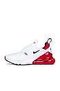 view 5 of 6 Air Max 270 Sneaker in White, Black, & University Red