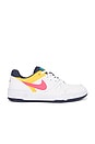 view 1 of 6 Nike Full Force Lo in White, Racer Pink, & Thunder Blue