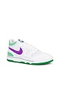 view 2 of 7 Attack Sneaker in White, Hyper Grape, & Court Green