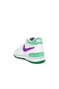 view 3 of 7 Attack Sneaker in White, Hyper Grape, & Court Green