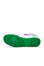 view 6 of 7 Attack Sneaker in White, Hyper Grape, & Court Green