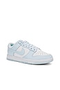 view 2 of 6 Nike Dunk Low Retro Sneaker in White & Glacier Blue