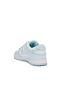 view 3 of 6 Nike Dunk Low Retro Sneaker in White & Glacier Blue