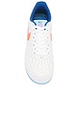 view 4 of 7 Air Force 1 '07 Prm Sneaker in White, Multi Color, & Aquarius Blue