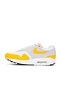 view 5 of 6 Air Max 1 Ess in White, University Gold, & Pure Platinum