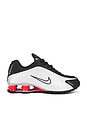 view 1 of 6 Shox R4 Sneakers in Black, Metallic Silver, & Max Orange