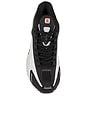 view 4 of 6 Shox R4 Sneakers in Black, Metallic Silver, & Max Orange