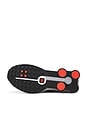 view 6 of 6 Shox R4 Sneakers in Black, Metallic Silver, & Max Orange