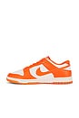 view 5 of 6 Nike Dunk Low Retro Sneakers in Pale Ivory & Safety Orange
