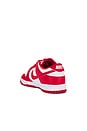 view 3 of 6 Nike Dunk Low Retro Sneakers in White, University Red, & White