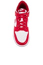 view 4 of 6 Nike Dunk Low Retro Sneakers in White, University Red, & White