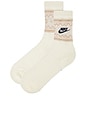 view 2 of 4 Essential Crew Socks in Coconut Milk, Armory Navy, & Hemp