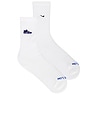 view 1 of 4 Everyday Plus Cushioned Crew Socks in White, Varsity Royal, & Black