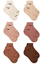 view 1 of 4 Training 6 Pack Ankle Socks in Multi Color