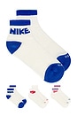 view 1 of 5 Everyday Plus 3 Pack Ankle Socks in Multi Color