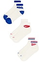 view 3 of 5 Everyday Plus 3 Pack Ankle Socks in Multi Color
