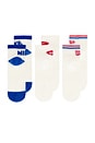 view 5 of 5 Everyday Plus 3 Pack Ankle Socks in Multi Color