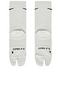 view 2 of 2 Everyday Plus Lightweight Crew Tabi Sock in Light Bone & Black