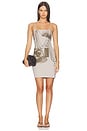 view 1 of 3 ROBE-CARACO CÔTELÉE POUR FEMME WOMEN'S RIB CAMI DRESS in Moon Particle