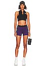 view 5 of 5 Race Essential Tight Short in Vivid Purple, Black, & Bright Crimson