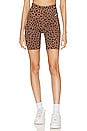 view 1 of 4 7-inch All-over Leopard Print Shorts in Archaeo Brown
