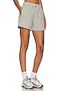 view 2 of 4 Sportswear Phoenix Fleece Mid-rise Shorts in Dark Grey Heather & White