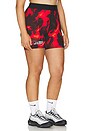 view 4 of 8 X Meg Thee Stallion Pro Short in Black & Light Crimson