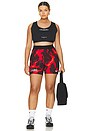view 8 of 8 X Meg Thee Stallion Pro Short in Black & Light Crimson