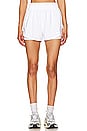 view 1 of 5 One Dri-FIT High Waisted 2 in 1 Shorts in White & Reflective Silver