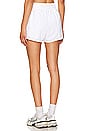view 3 of 5 One Dri-FIT High Waisted 2 in 1 Shorts in White & Reflective Silver