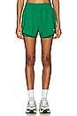 view 1 of 4 One Dri-FIT High Waisted 2 in 1 Shorts in Malachite & Reflective Silver