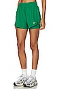 view 2 of 4 One Dri-FIT High Waisted 2 in 1 Shorts in Malachite & Reflective Silver