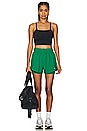 view 4 of 4 One Dri-FIT High Waisted 2 in 1 Shorts in Malachite & Reflective Silver