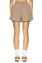 view 4 of 6 Woven Skort in Mink Brown & White