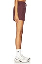 view 2 of 6 Essential Woven Mid Rise Short in Burgundy Crush & Sail