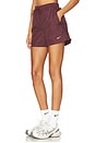view 3 of 6 Essential Woven Mid Rise Short in Burgundy Crush & Sail