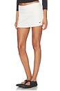 view 3 of 6 Women's Ribbed Knit Skort in Sail & Black