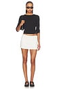 view 5 of 6 Women's Ribbed Knit Skort in Sail & Black