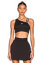 view 1 of 4 Asymmetric Sports Bra in Black, Particle Grey, & White