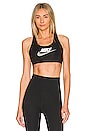 view 1 of 4 Swoosh Sports Bra in Black, White, & Particle Grey