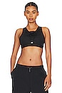 view 1 of 4 Swoosh Laced Sports Bra in Black