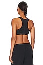 view 3 of 4 Swoosh Laced Sports Bra in Black