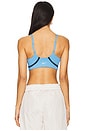 view 3 of 4 Light-Support Lightly Lined Sports Bra in University Blue & Black