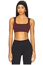 view 1 of 4 Light Support Lightly Lined Sports Bra in Burgundy Crush & White