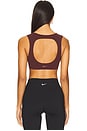 view 3 of 4 Light Support Lightly Lined Sports Bra in Burgundy Crush & White
