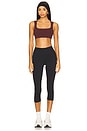 view 4 of 4 Light Support Lightly Lined Sports Bra in Burgundy Crush & White