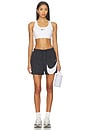 view 4 of 4 Padded Sports Bra in White, Stone Mauve, & Black