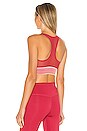 view 3 of 5 Swoosh Mesh NP Pad Sports Bra in Brick, Washed Coral & Pink Quartz