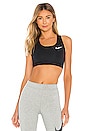 view 1 of 4 Swoosh Band Sports Bra in Black & White
